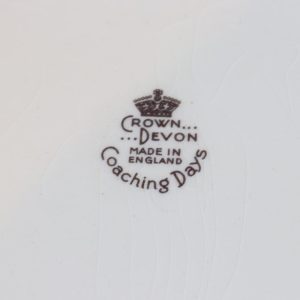 Tallrik, CROWN DEVON Coaching Days MADE IN ENGLAND 25cm