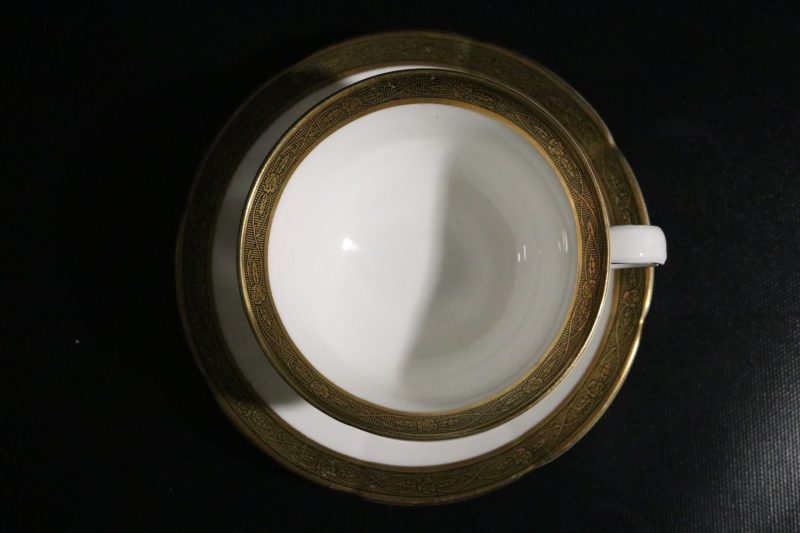 KAFFEKOPP med FAT, "Dek 2390", Gustavsberg, 1900-talets första hälft