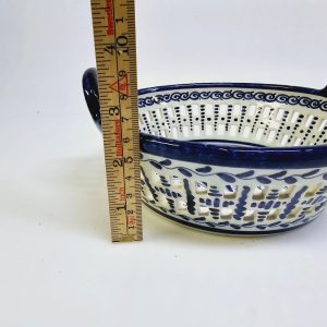 Handmålad Delfts Blauw skål med unikt mönster och elegant design