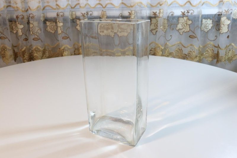 Rektangel Vas, transparent 22cm