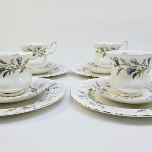 Elegant teservis "Brigadoon" från Royal Albert – 4 set