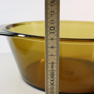Arcopal Frankrike - vintage mörkt ugnsform i färgat glas