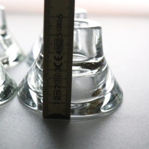 Eleganta Glas Ljusstakar/Ljuslyktor, 4st, Designade av K Hagberg och M Hagberg