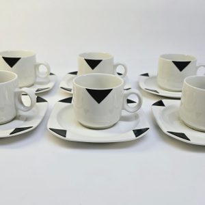 Set med 6 kaffekoppar och fat – IKEA