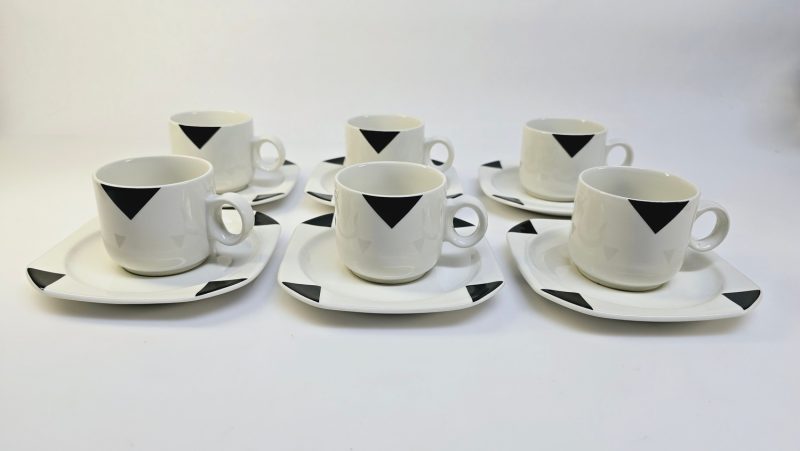 Set med 6 kaffekoppar och fat – IKEA