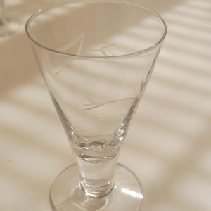 Champagneglas, 3 delar, dekor