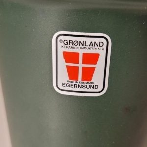 Vas, Egernsund  Fin grönglaserad vas för blommor, 18cm