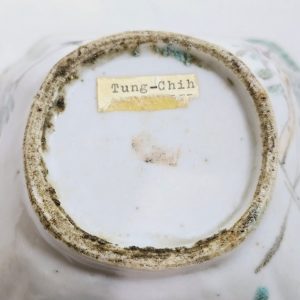 SKÅL, porslin, Tung-Chih, Kina