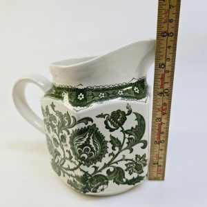 Klassisk "Ridgway Ironstone" Kanna i Grön Jacobean-design