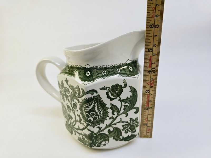 Klassisk "Ridgway Ironstone" Kanna i Grön Jacobean-design