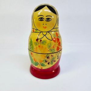 Charmig Matryoshka-docka – Handmålat Set med 6 Dockor