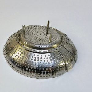 Klassisk hopfällbar ånginsats i rostfritt stål – Diameter 23,5 cm