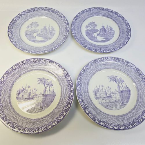 Elegant set av fyra vintage-tallrikar från Gustavsberg – Stambuls-serien