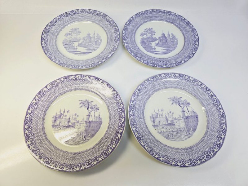 Elegant set av fyra vintage-tallrikar från Gustavsberg – Stambuls-serien