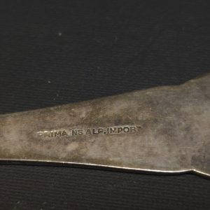 Vintage Barnbestick i nysilver med unikt fotbollsmotiv