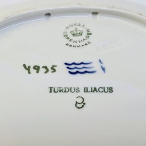 Royal Copenhagen assiett – "Turdus Iliacus" – 16 cm