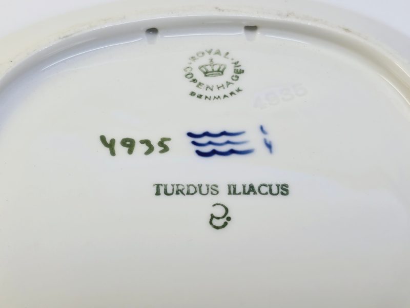 Royal Copenhagen assiett – "Turdus Iliacus" – 16 cm
