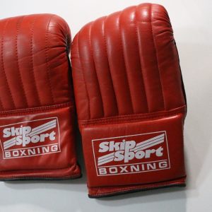 Boxhandskar i röd läder - Skip Sport Boxing