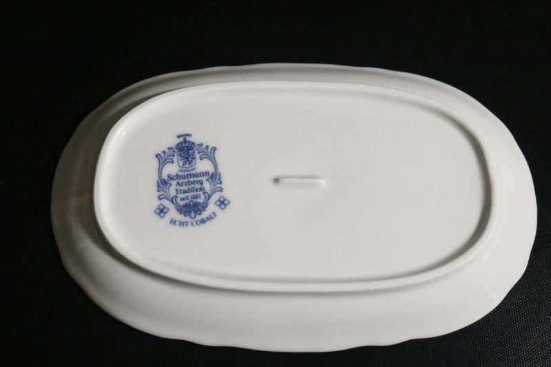 Uppläggningsfat, SCHUMANN ARZBERG TRADITION set 1881 ECHT COBALT GERMANY