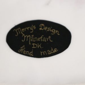 Porslinvas, Merry's Design Månefart DK. Hand made