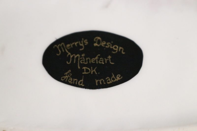 Porslinvas, Merry's Design Månefart DK. Hand made
