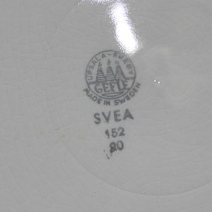6st Tallrikar, GEFLE Upsala-Ekeby, "SVEA" - 1950-tal