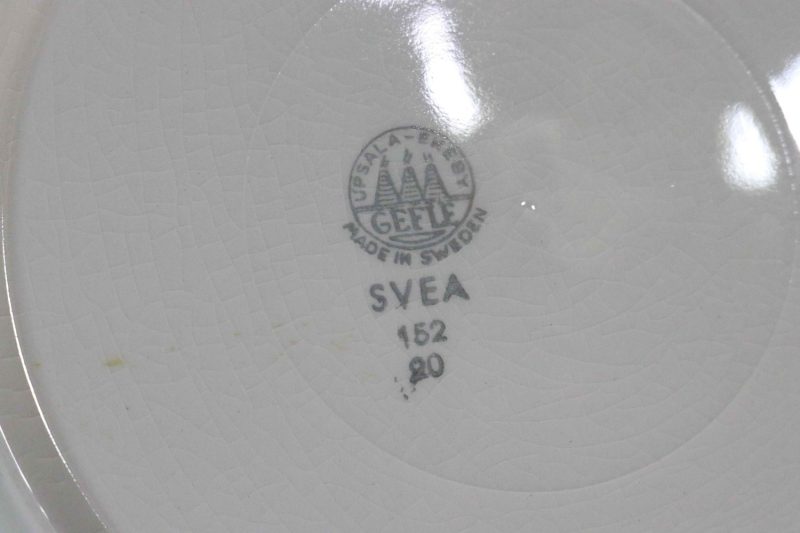 6st Tallrikar, GEFLE Upsala-Ekeby, "SVEA" - 1950-tal