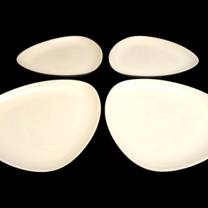 Elegant design – Höganäs keramik, 4 tallrikar med modern formgivning
