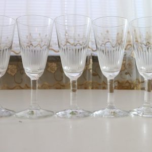 Glasservis, 5st glas, Kosta, F-& HL Kristall, D=4,5cm H= 11,5cm