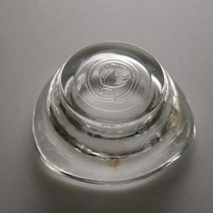 Bergdala glasbruk Ljuslykta / Lykta glas. Klar blå