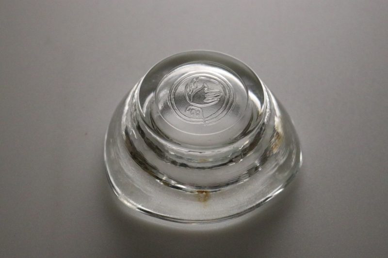 Bergdala glasbruk Ljuslykta / Lykta glas. Klar blå