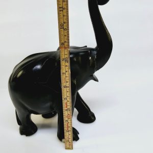 Handgjord träelefant – 31,5 cm hög