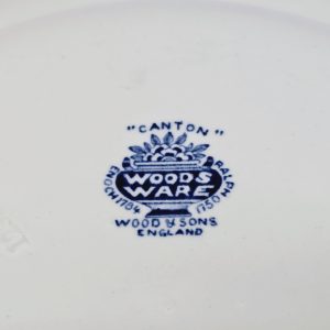 Exklusiv Vintage Djuptallrik från Woods Ware – "Canton" Design