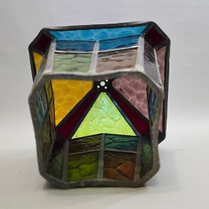 Elegant Lampa / Lykta Blyinfattat Glas