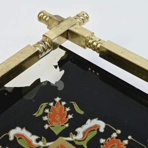 Elegant Vintage Serveringsbricka med Orientaliskt Motiv