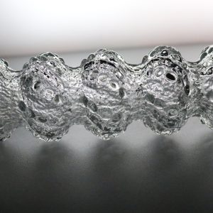 VAS,  i texturerad pressglass från Oberglas Austria - Österrike