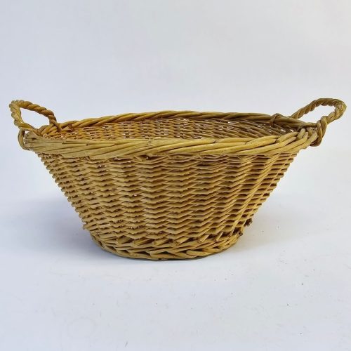Handflätad Korg i Naturmaterial – Perfekt för Förvaring eller Dekoration, 29 cm