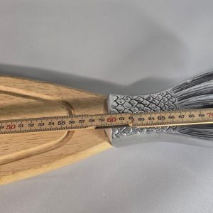 SKÄRBRÄDA, för fisk,  trä och metall, 1900-talets slut - Längd 75cm