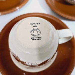 Höganäs "Servis 80" 3 koppar och fat