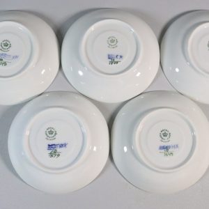 BLÅ BLOMSTER KAFFEFAT - ROYAL COPENHAGE - KUNGLIG DANSK 10/1549 5 DELAR