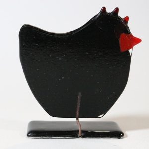 Glasprydnad, Prickig höna