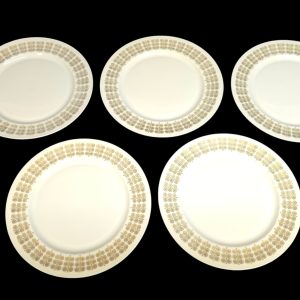 Set med 5 assietter från Arabia Finland – klassisk skandinavisk design