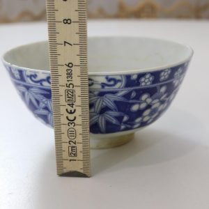 Skål med blå dekor, troligen Kina, osignerat