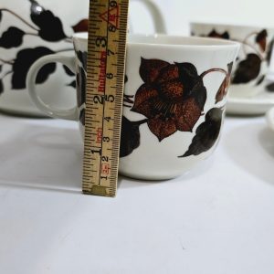 Teservis, 7 delar, porslin, "Tea for two", Arabia, Finland GUNVOR OLIN-GRÖNQVIST