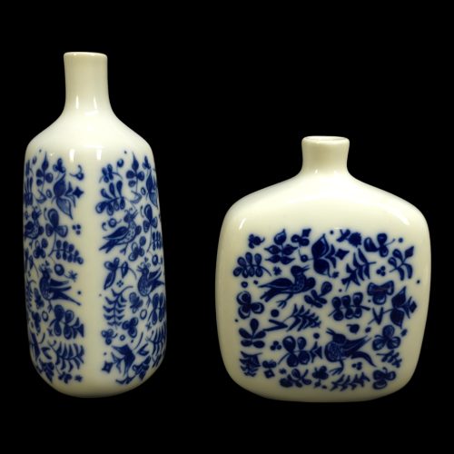 Set med 2 vaser från Porsgrund Norway – tidlös skandinavisk design