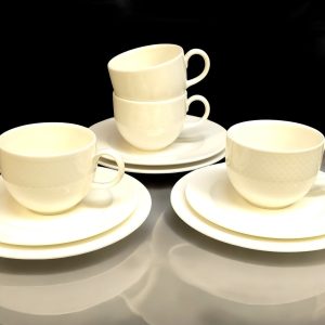 Exklusivt set med 4 koppar och fat från Villeroy & Boch – tidlös elegans