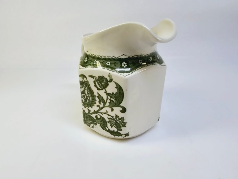 Klassisk "Ridgway Ironstone" Kanna i Grön Jacobean-design