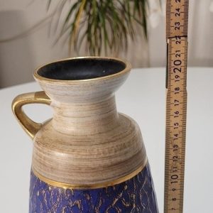 Vas med hankel - Germany 399/20 Blå Beige Guld 20cm