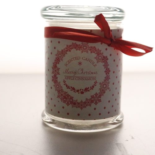 Doftljus "Merry Christmas – Apple Cinnamon" i glasburk