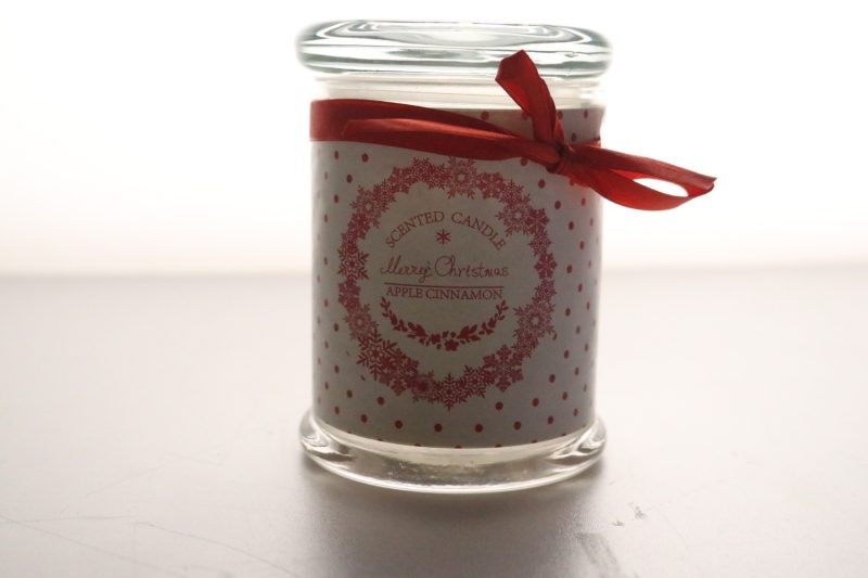 Doftljus "Merry Christmas – Apple Cinnamon" i glasburk